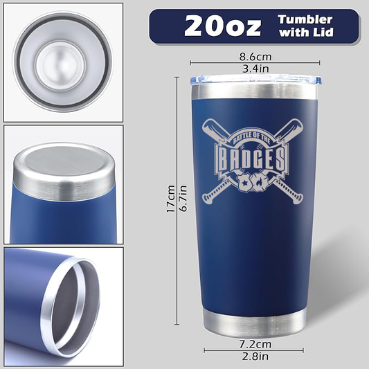 Battle of the Badges 20 oz Tumbler